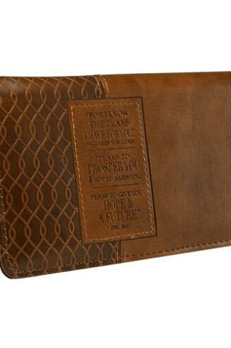 6006937117068 For I Know The Plans LuxLeather Checkbook Cover