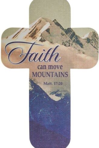 6006937138810 Faith Can Move Mountains Cross Bookmark Set - Matthew 17:20