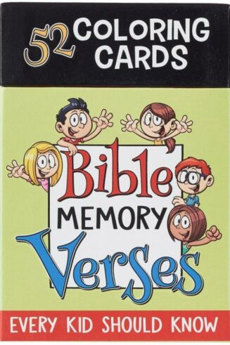 6006937143487 52 Coloring Cards for Kids: Bible Memory Verses Every Kid Should Know