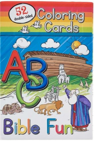 6006937143494 52 Coloring Cards for Kids: ABC Bible Fun - double-sided