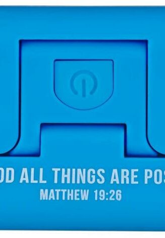 6006937148086 With God All Things Are Possible Adjustable Clip On Book Light Matthew 16:2