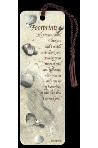 603799124553 Footprints Tassel Bookmark