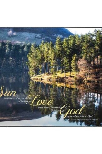 603799339001 I Believe Howden Reflection Plock (Plaque)