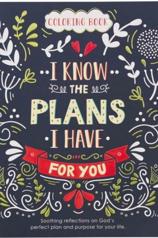 9781432133283 For I Know The Plans I Have For You Coloring Book for Adults Soothing Reflection